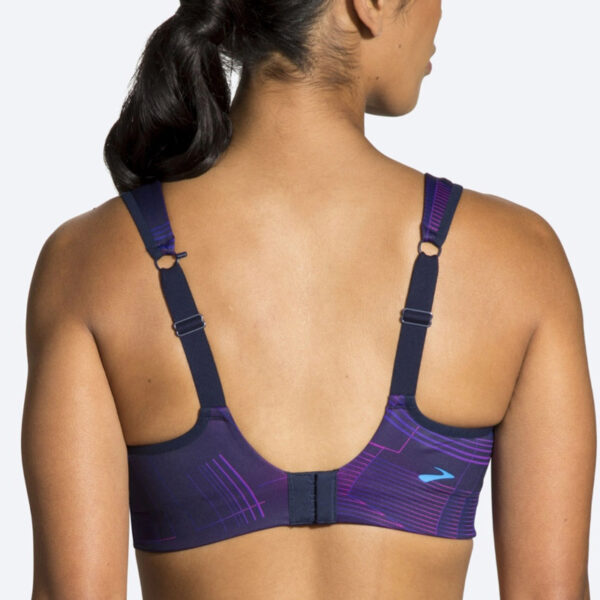 نیمتنه ورزشی بروکس Brooks Convertible bra سرمه ایی طرح دار