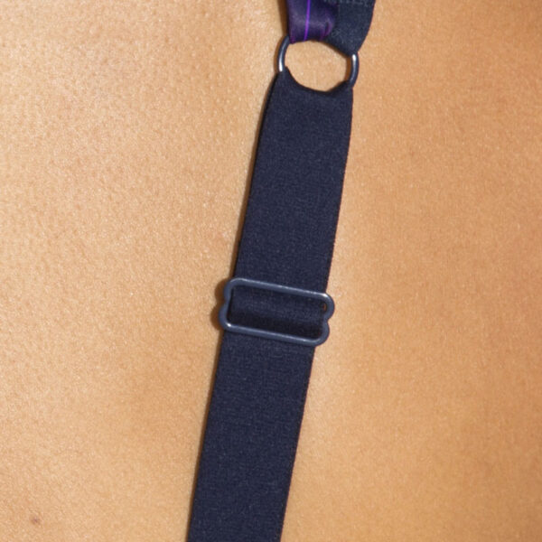 نیمتنه ورزشی بروکس Brooks Convertible bra سرمه ایی طرح دار