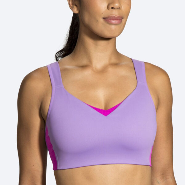 نیمتنه ورزشی زنانه بروکس Brooks Convertible run bra یاسی صورتی