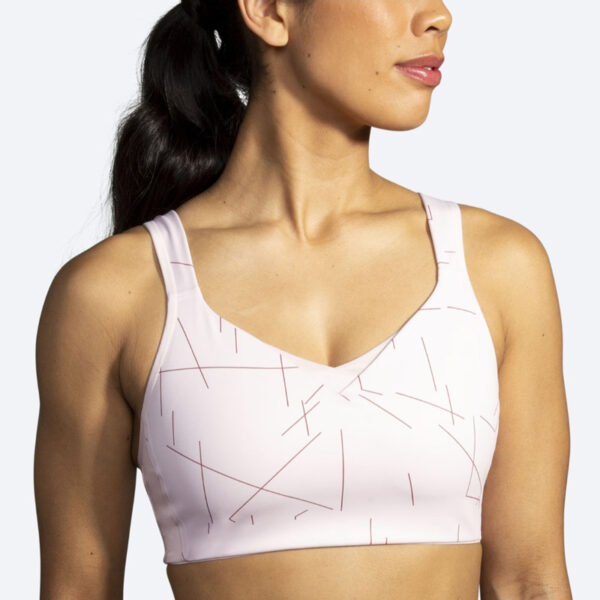 نیمتنه ورزشی زنانه بروکس Brooks Convertible run bra گلاب