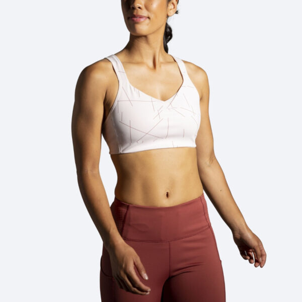 نیمتنه ورزشی زنانه بروکس Brooks Convertible run bra گلاب