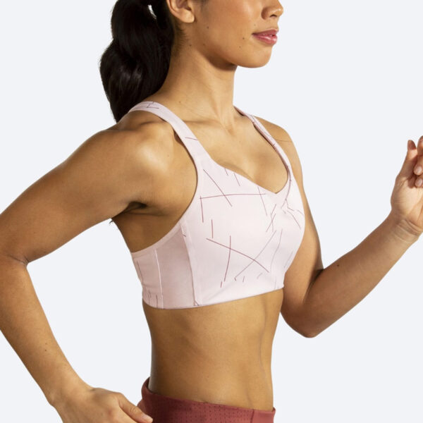 نیمتنه ورزشی زنانه بروکس Brooks Convertible run bra گلاب