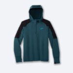 هودی نیم زیپ ترمال مردانه Brooks thermal Hoodie سبز
