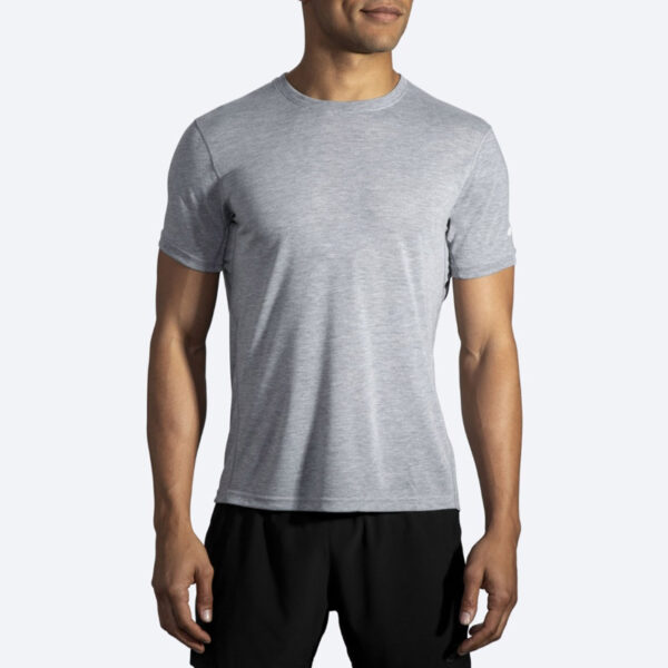 تیشرت ورزشی مردانه بروکس Brooks short sleeveطوسی
