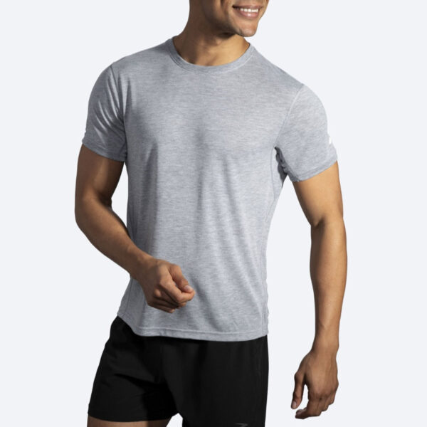 تیشرت ورزشی مردانه بروکس Brooks short sleeveطوسی