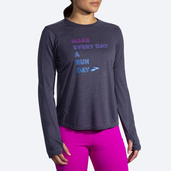 بلوز ورزشی زنانه بروکس Brooks Distance graphic