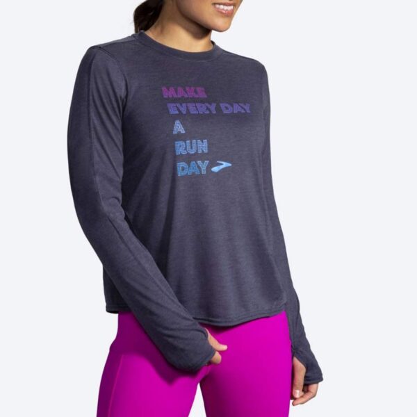 بلوز ورزشی زنانه بروکس Brooks Distance graphic