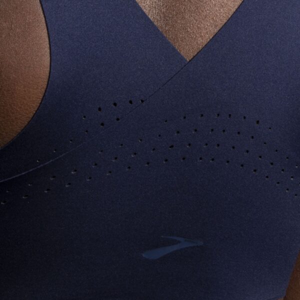 سوتین زیپ دار ورزشی بروکس Brooks DARE ZIP Run bra سرمه ای
