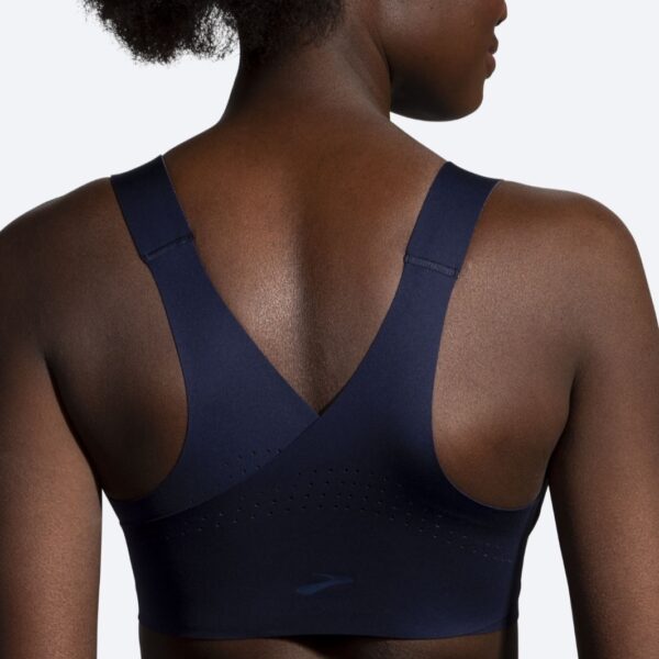 سوتین زیپ دار ورزشی بروکس Brooks DARE ZIP Run bra سرمه ای