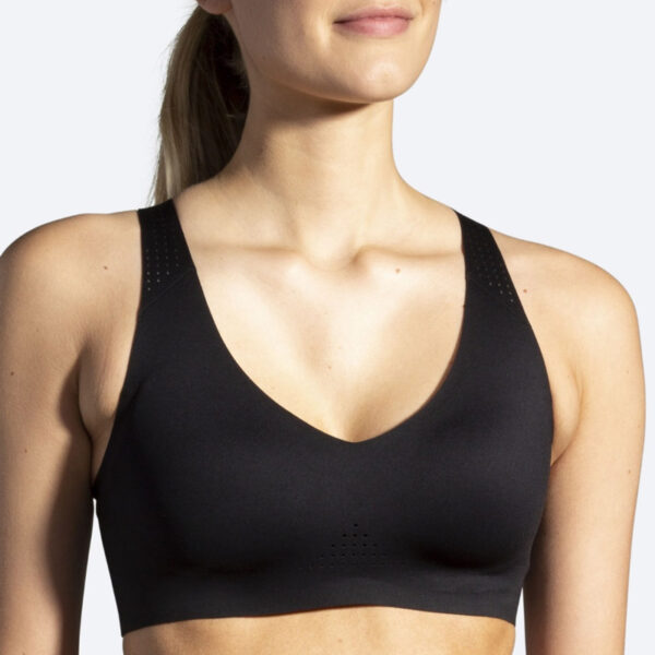 نیمتنه ورزشی بروکس Brooks Dare V NECK Run Bra مشکی