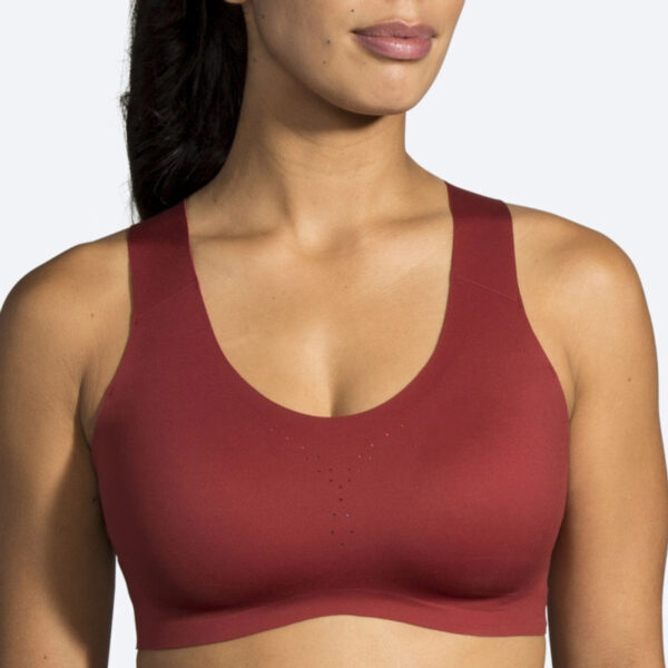 برا ورزشی بروکس Brooks DARE CROSSBACK Run bra عنابی