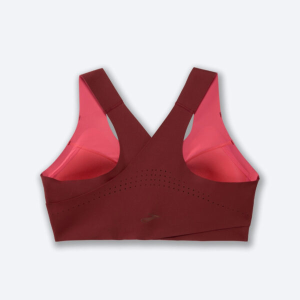 برا ورزشی بروکس Brooks DARE CROSSBACK Run bra عنابی