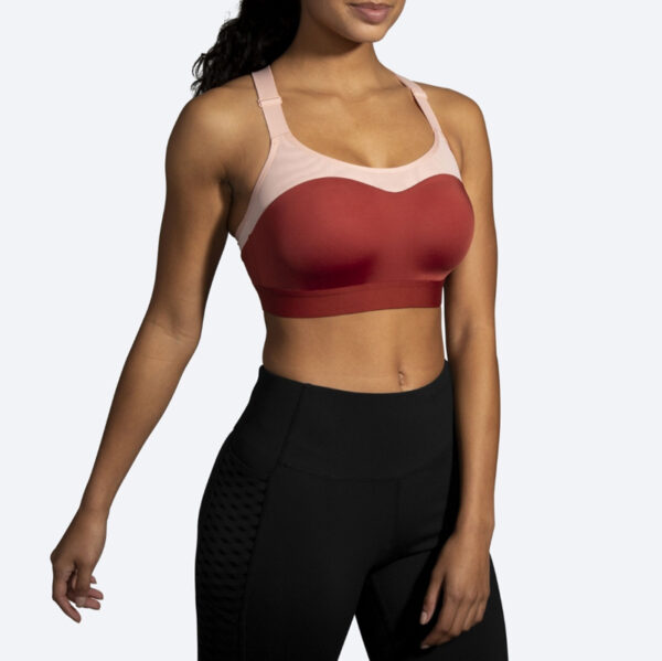 نیم تنه ورزشی بروکس Brooks DARE RACERBACK Run bra عنابی