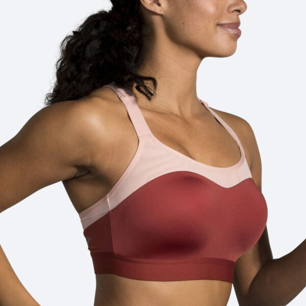 نیم تنه ورزشی بروکس Brooks DARE RACERBACK Run bra عنابی