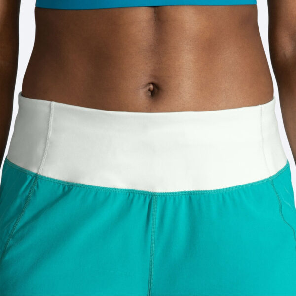 شورت ورزشی زنانه بروکس Brooks Chaser 5" Short سبز نیلی