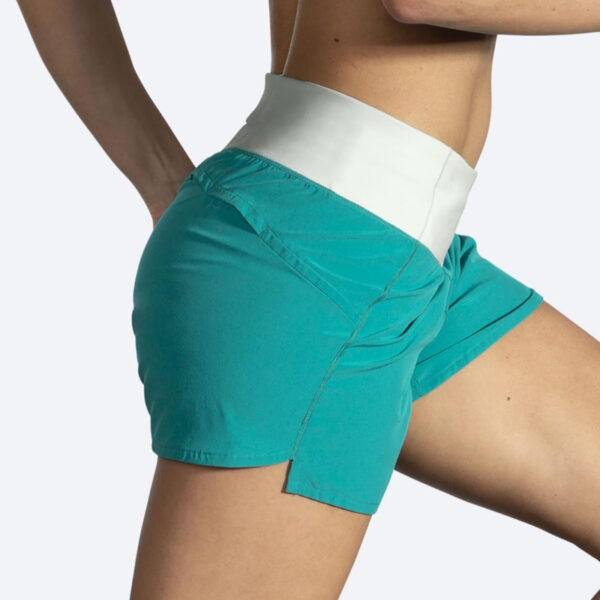 شورت ورزشی زنانه بروکس Brooks Chaser 5" Short سبز نیلی