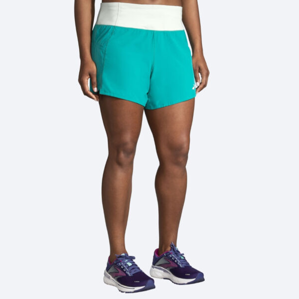 شورت ورزشی زنانه بروکس Brooks Chaser 5" Short سبز نیلی