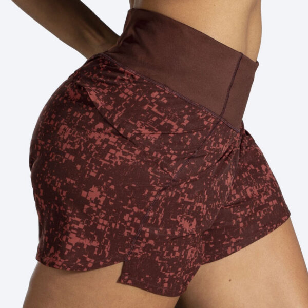 شورت ورزشی زنانه بروکس Brooks Chaser 5" Short مسی کشمشی