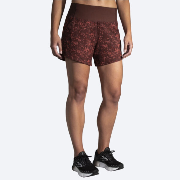 شورت ورزشی زنانه بروکس Brooks Chaser 5" Short مسی کشمشی