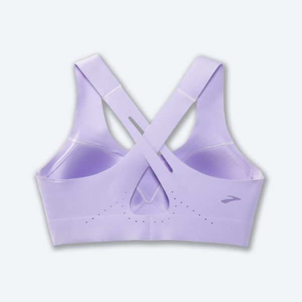 برا ورزشی بروکس Brooks Dare Crossback run bra 2 ویولت