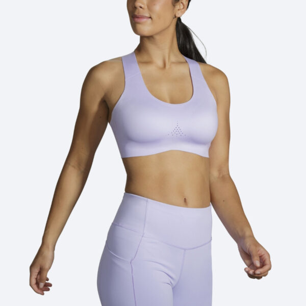برا ورزشی بروکس Brooks Dare Crossback run bra 2 ویولت