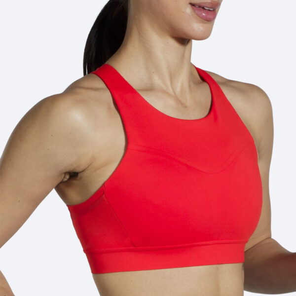 نیمتنه ورزشی بروکسBrooks 3Pocket Run bra قرمز