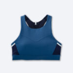 نیم تنه ورزشی بروکس Brooks 3Pocket Run bra آبی طوسی