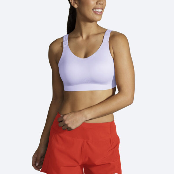 نیمتنه ورزشی بروکس Brooks Scoopback run bra 2 ویولت