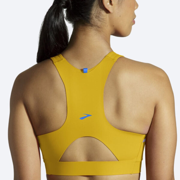 نیمتنه ورزشی بروکس Brooks 3Pocket Run bra طلایی