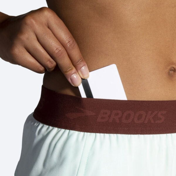 شورت ورزشی زنانه بروکس"Brooks chaser 3 یخی قهوه ای