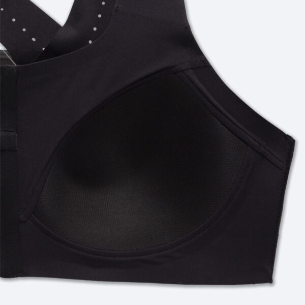 سوتین زیپ دار ورزشی بروکس Brooks Dare Zip run bra 2 مشکی