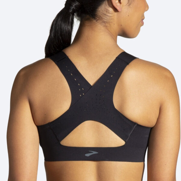 سوتین زیپ دار ورزشی بروکس Brooks Dare Zip run bra 2 مشکی
