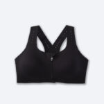 سوتین زیپ دار ورزشی بروکس Brooks Dare Zip run bra 2 مشکی