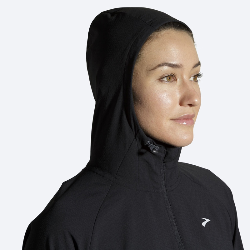 بادگیر ورزشی زنانه بروکس Brooks Canopy Jacket مشکی