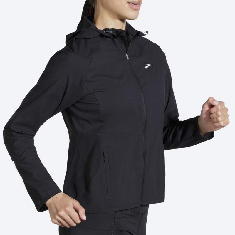 بادگیر ورزشی زنانه بروکس Brooks Canopy Jacket مشکی