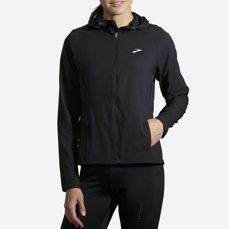 بادگیر ورزشی زنانه بروکس Brooks Canopy Jacket مشکی