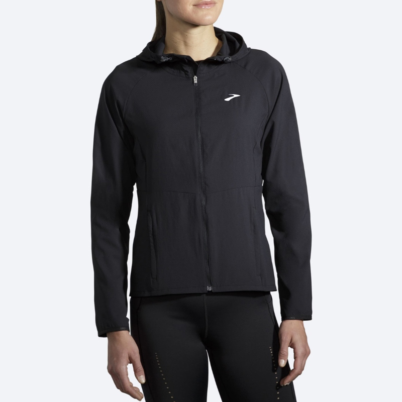 بادگیر ورزشی زنانه بروکس Brooks Canopy Jacket مشکی