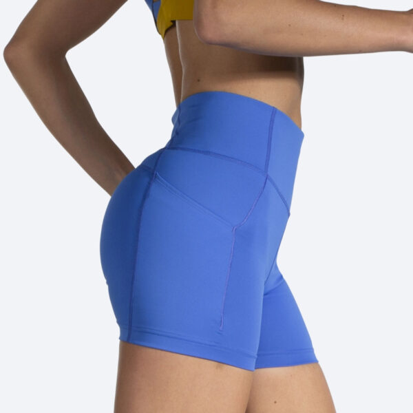 شورت تایت ورزشی زنانه بروکس "Brooks Short Tight 5 آبی کاربنی