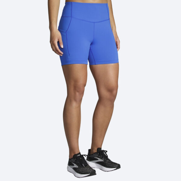 شورت تایت ورزشی زنانه بروکس "Brooks Short Tight 5 آبی کاربنی