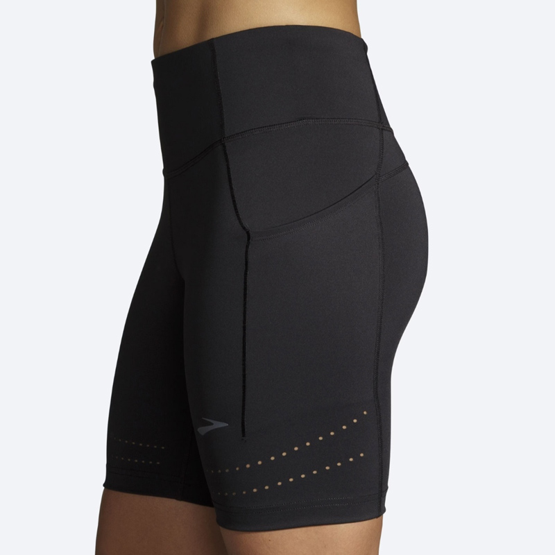 شورت تایت ورزشی زنانه بروکس Brooks Short Tight 8" N مشکی