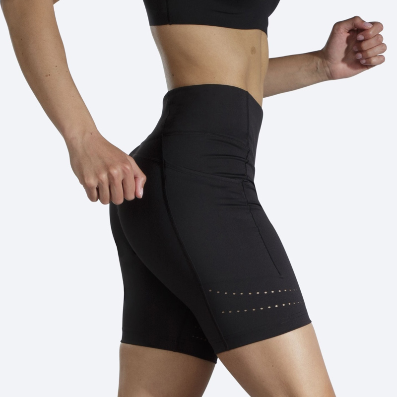 شورت تایت ورزشی زنانه بروکس Brooks Short Tight 8" N مشکی