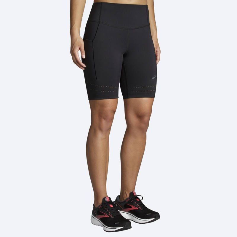 شورت تایت ورزشی زنانه بروکس Brooks Short Tight 8" N مشکی