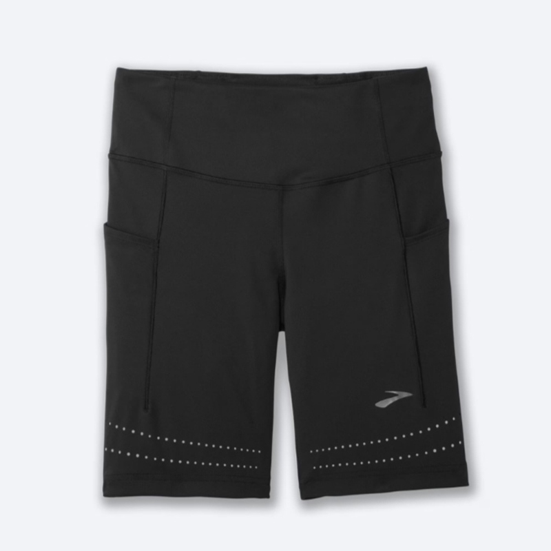 شورت تایت ورزشی زنانه بروکس Brooks Method 8" Short Tight New مشکی