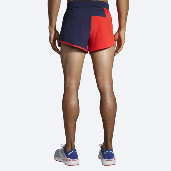 شورت ورزشی مردانه بروکس Brooks Sherpa 3" Split short سرمه ای قرمز