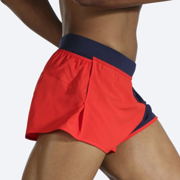 شورت ورزشی مردانه بروکس Brooks Sherpa 3" Split short سرمه ای قرمز