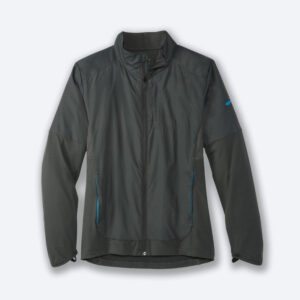 کاپشن ورزشی مردانه بروکس Brooks Fusion Hybrid Jacket زیتونی