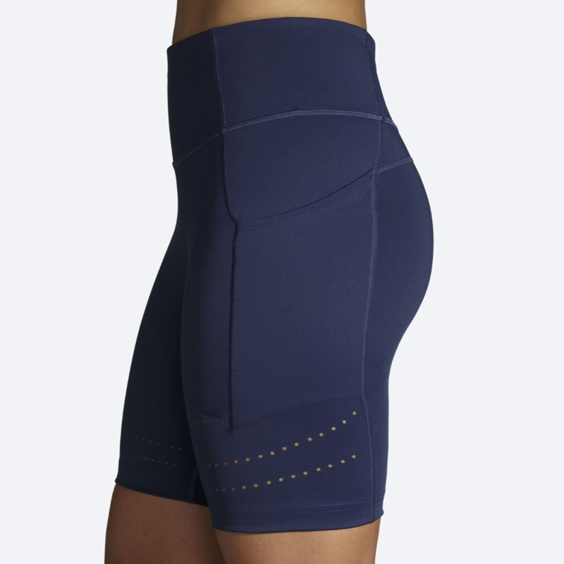 شورت تایت ورزشی زنانه بروکس Brooks Short Tight 8" N سرمه ای