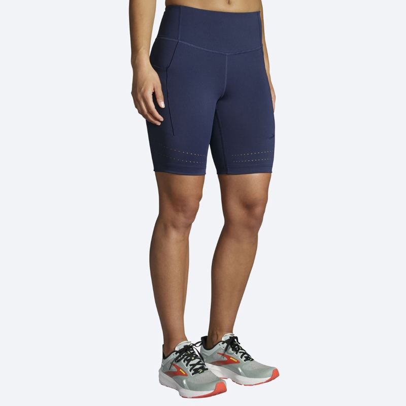 شورت تایت ورزشی زنانه بروکس Brooks Short Tight 8" N سرمه ای