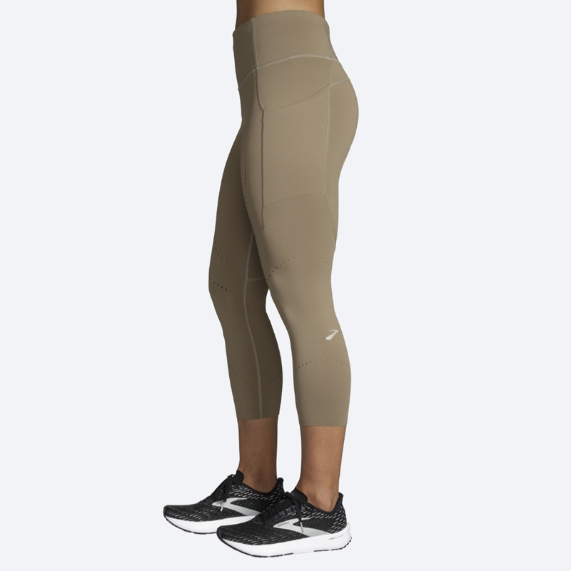 تایت ورزشی زنانه بروکس Brooks Method 3/4 Tight گندمی