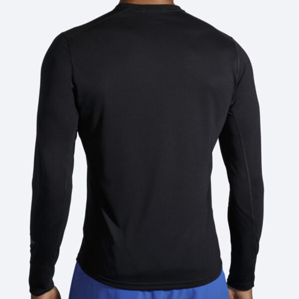 بلوز ورزشی مردانه بروکس Brooks Distance Long Sleeve مشکی طرح دار